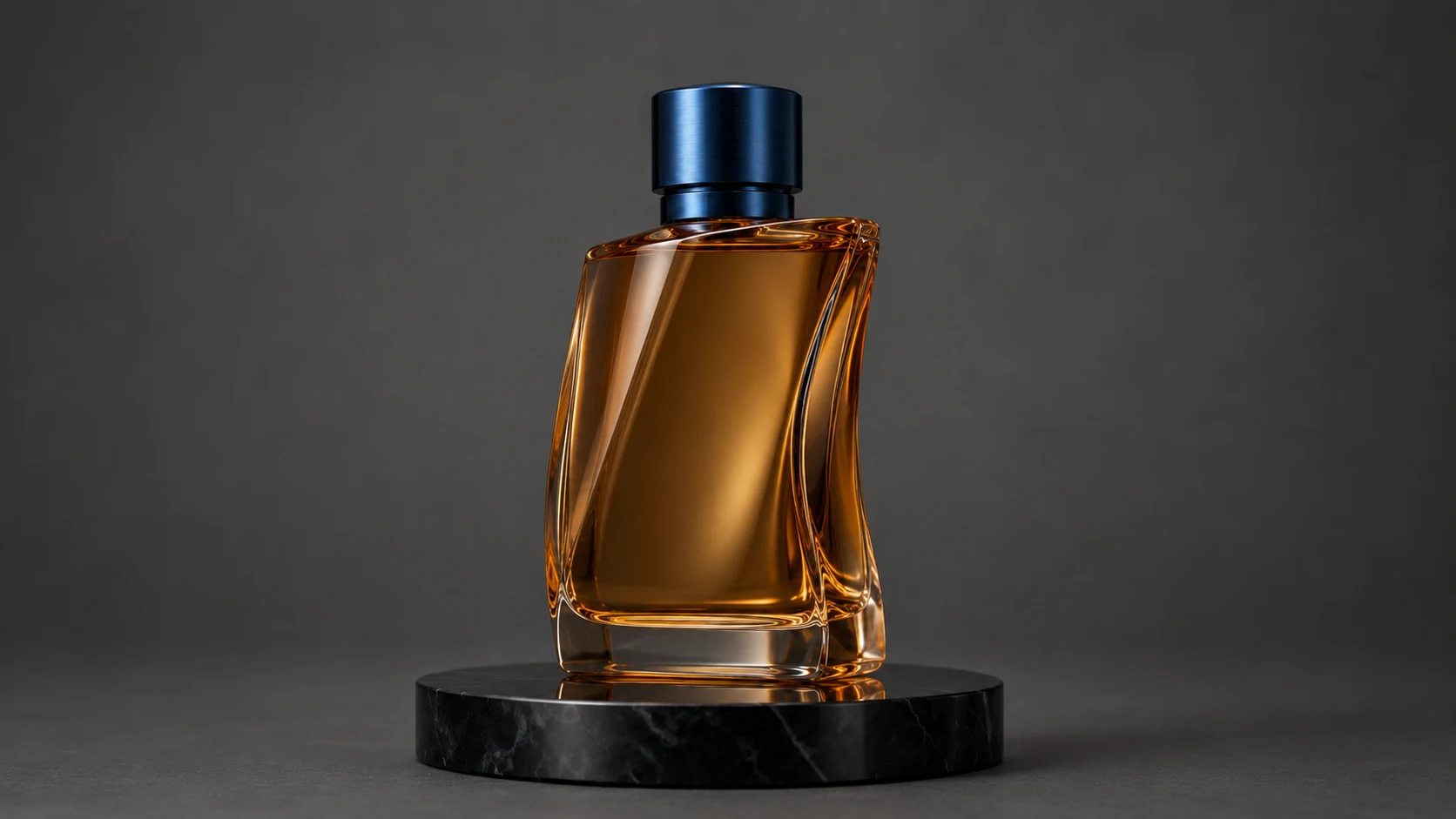 Perfume bottle with adjustable studio lighting