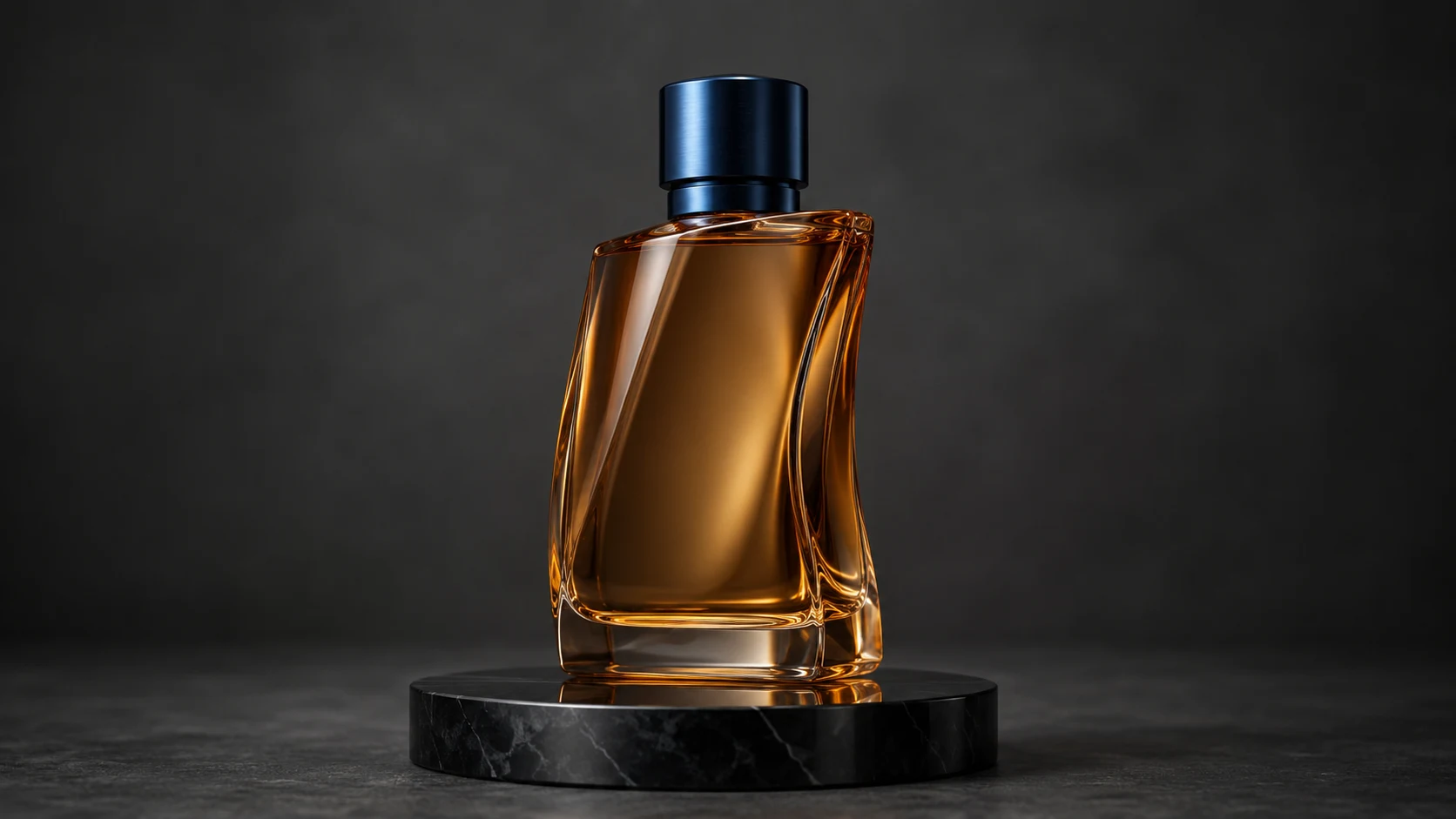 Perfume bottle ready for camera angle adjustment